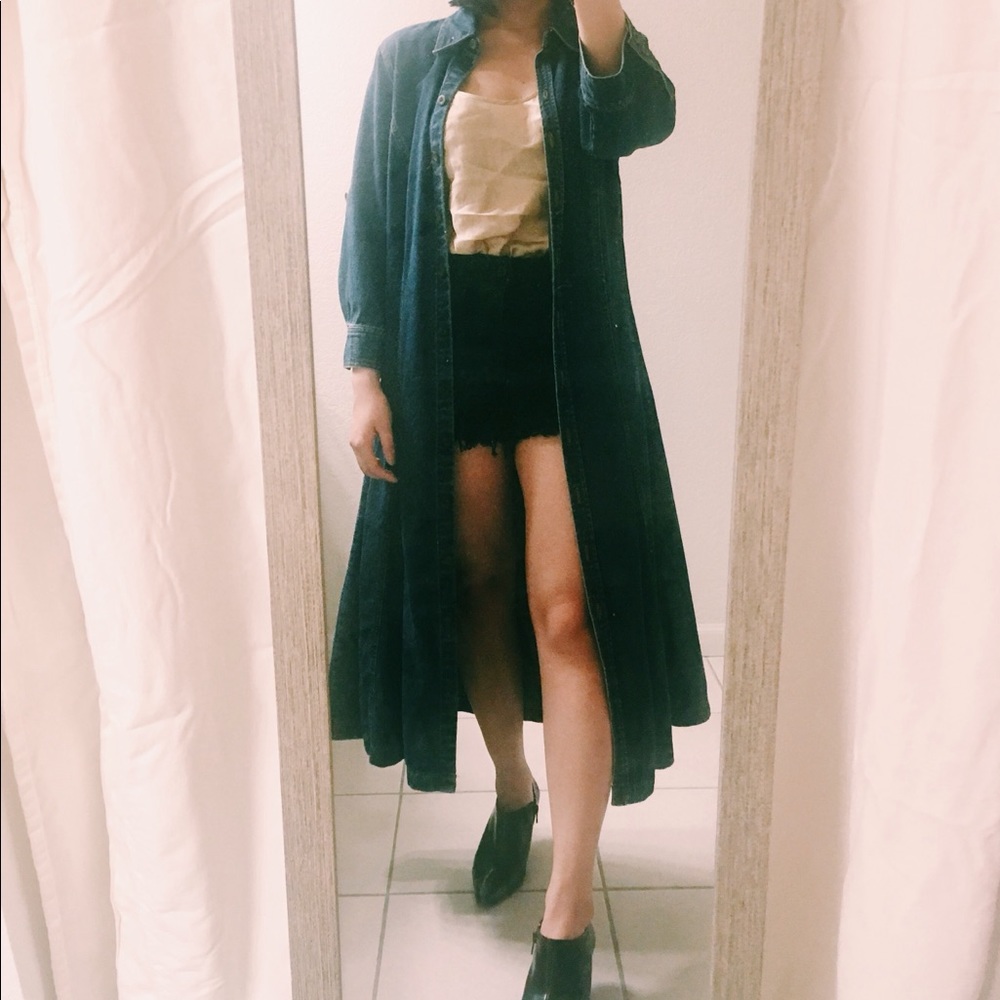 Vintage Long denim jacket